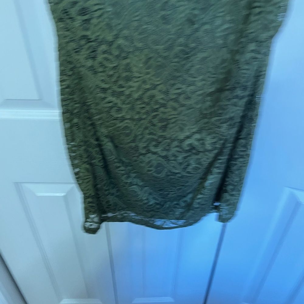 Pinkblush Maternity Olive Lace Off-Shoulder Mini Dress - Picture 3 of 4